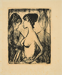 Otto Mueller - Maedchen-Halbakt im Profil vor einem Bild, 77280-6, Van Ham Kunstauktionen