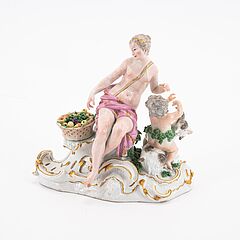 3 Figuren Venus Bacchus und die Allegorie der Erntezeit, 76821-46, Van Ham Kunstauktionen