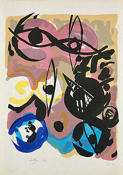 Ernst Wilhelm Nay - Farblitho 1964 - 3, 80371-1, Van Ham Kunstauktionen