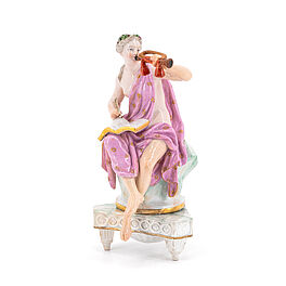 Meissen - Figur der Muse Clio mit Trompete und Buch, 79883-3, Van Ham Kunstauktionen