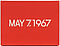 On Kawara - MAY 7 1967, 79527-265, Van Ham Kunstauktionen