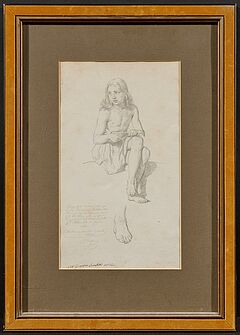 Giuseppe Sabatelli - Studie eines sitzenden jungen Mannes, 77740-37, Van Ham Kunstauktionen
