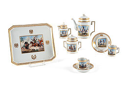 Sevres - Kleines Tete-a-tete mit Batailleszenen, 79883-49, Van Ham Kunstauktionen