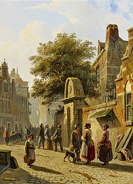 Adrianus Eversen - Hollaendische Strassenszene, 65646-4, Van Ham Kunstauktionen