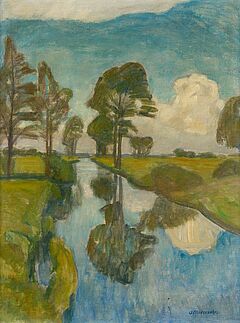 Otto Modersohn - Fruehjahr an der Wuemme, 80266-1, Van Ham Kunstauktionen