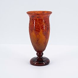 Charles Schneider Le Verre Francais - KLEINE GEFUssTE VASE CEDRES, 76177-6, Van Ham Kunstauktionen