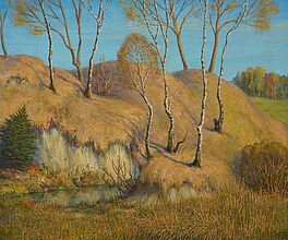 Herbert Rolf Schlegel - Sonnige Herbstlandschaft, 79946-7, Van Ham Kunstauktionen