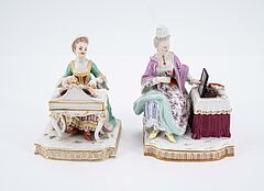 Meissen - Folge von Damenfiguren als Allegorien der Fuenf Sinne, 76123-7, Van Ham Kunstauktionen