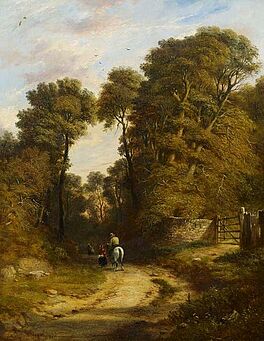 John Callow - Begegnung auf dem Waldweg, 58463-1, Van Ham Kunstauktionen