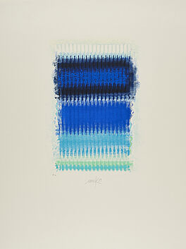 Heinz Mack - Lichtchromatik in Blau, 75105-3, Van Ham Kunstauktionen