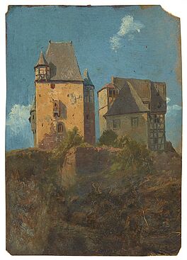 August Piepenhagen - Altes Gehoeft mit Wehrturm, 58440-4, Van Ham Kunstauktionen