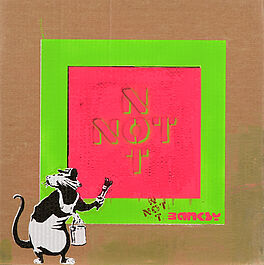 NOT BY BANKSY BY NOT NOT BANKSY STOT21STCPLANB - Rat with NOT Black Square, 64303-1, Van Ham Kunstauktionen