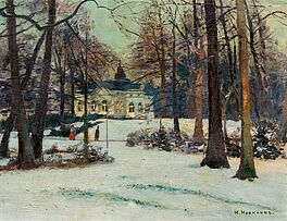 Heinrich Hermanns - Winter im Schlosspark, 75334-3, Van Ham Kunstauktionen