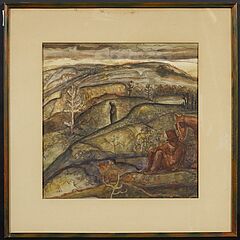 Albert Bloch - Huegelige Landschaft, 66638-3, Van Ham Kunstauktionen