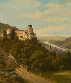 Georg Emil Libert - Blick ueber Heidelberg mit dem Schloss, 79166-2, Van Ham Kunstauktionen