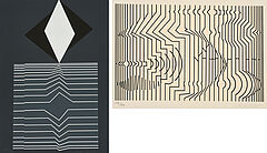 Victor Vasarely - Konvolut von 2 Serigrafien, 75363-4, Van Ham Kunstauktionen