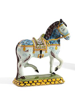 Delft - Pferdefigur, 75370-4, Van Ham Kunstauktionen