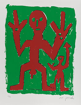 AR Penck Ralf Winkler - Ohne Titel Peace, 68091-6, Van Ham Kunstauktionen