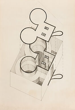 Claes Oldenburg - Geometric Mouse Stamp Projected onto Ground Plan of the Mouse Museum, 79527-371, Van Ham Kunstauktionen