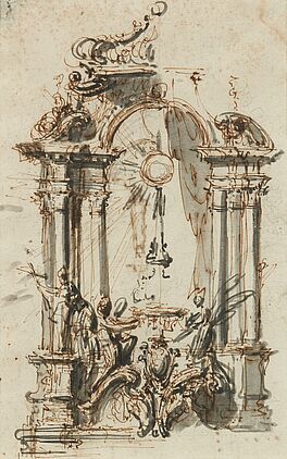 Luigi Vanvitelli - Entwurfsstudie fuer einen Altar, 79636-17, Van Ham Kunstauktionen