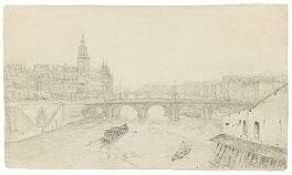 Nicolas Marie Joseph Chapuy - Blick ueber die Seine in Paris auf Conciergerie und Pont au Change, 77226-2, Van Ham Kunstauktionen