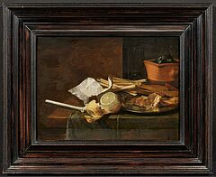 Peter Willebeeck - Stillleben mit Zitrone Pfeife und Brot, 79631-3, Van Ham Kunstauktionen