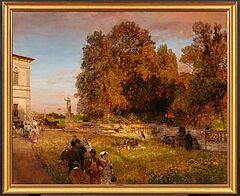 Oswald Achenbach - Im Park der Villa Borghese, 79365-1, Van Ham Kunstauktionen