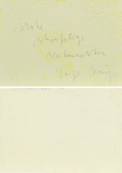 Joseph Beuys - Konvolut von 2 Postkarten, 65546-322, Van Ham Kunstauktionen