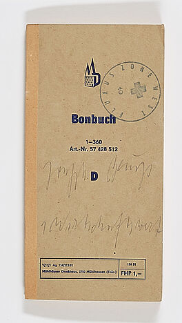 Joseph Beuys - 1 Wirtschaftswert Bonbuch, 70141-6, Van Ham Kunstauktionen