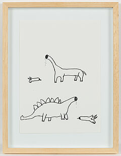 David Shrigley - Ohne Titel Dinosaurs, 79527-607, Van Ham Kunstauktionen