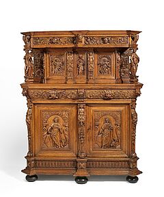 Koeln - Musealer Ueberbauschrank mit Evangelisten, 80267-1, Van Ham Kunstauktionen