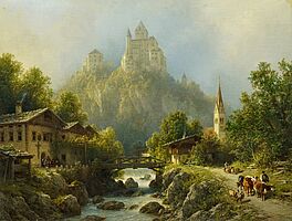 Julius Lange - Die Trostburg im Eisacktal bei Klausen, 60791-1, Van Ham Kunstauktionen