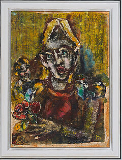 Ewald Platte - Clown mit Blumen, 73602-4, Van Ham Kunstauktionen