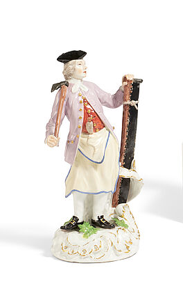 Meissen - Grosse Figur des Zimmermanns aus der Cris de Paris, 80170-6, Van Ham Kunstauktionen