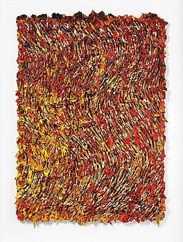 Bernd Schwarzer - Deutscher Vulkan Flammenbild Schwarz-Rot-Gold, 68413-1, Van Ham Kunstauktionen