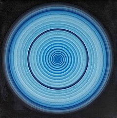 Robert Holger Skiebe Rotar - Fliegkraftspirale 1967 Rotation No B17 mit blauem Kreis, 68150-10, Van Ham Kunstauktionen