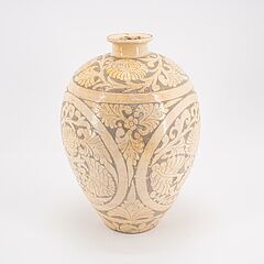 Ovoide Vase mit Blumenornament, 76847-20, Van Ham Kunstauktionen