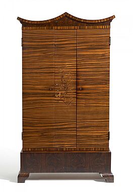 Art-Deco Schrank mit monogramm E unter Krone, 62093-62, Van Ham Kunstauktionen