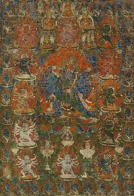 Bedeutendes Thangka des Vajrabhairava umgeben von zwoelf Manifestationen des Hayagriva, 66035-1, Van Ham Kunstauktionen