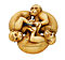 Manju-netsuke Drei Affen sich aneinander festhaltend, 66362-52, Van Ham Kunstauktionen