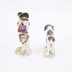 Meissen - Gaertnerkind mit Lamm und Hundefigur, 76682-13, Van Ham Kunstauktionen