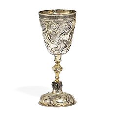 Moskau - Praechtiger Pokal mit kyrillischer Inschrift, 76000-406, Van Ham Kunstauktionen