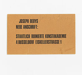 Joseph Beuys - Neue Anschrift, 69829-14, Van Ham Kunstauktionen