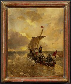 Andreas Achenbach - Boot in rauer See, 80040-1, Van Ham Kunstauktionen