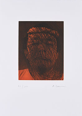 Arnulf Rainer - Ohne Titel Selbstportrait - Kopfschmerz, 68193-4, Van Ham Kunstauktionen