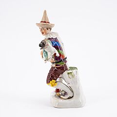 Meissen - Harlekin mit Mops nach Vorbild der Commedia dellArte, 80170-9, Van Ham Kunstauktionen