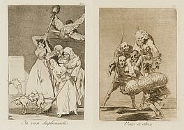 Francisco Jose de Goya y Lucientes - Zwei Blaetter aus der Folge Los Caprichios, 76000-67, Van Ham Kunstauktionen