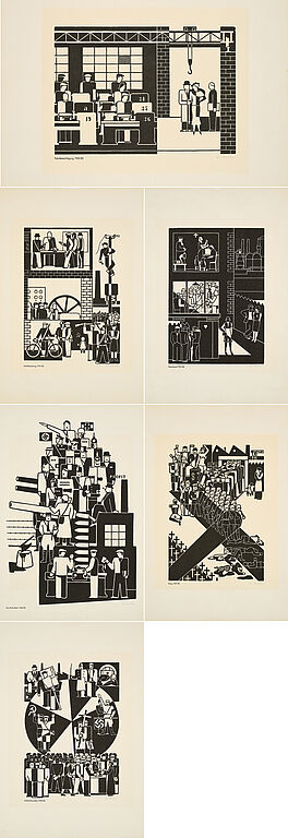 Gerd Arntz - Oben und Unten Bilder aus der Arbeitswelt 1924-1935, 80392-1, Van Ham Kunstauktionen