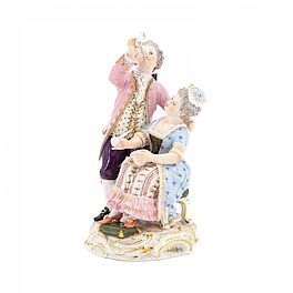 Meissen - Pfeiferauchendes Paar, 79388-4, Van Ham Kunstauktionen