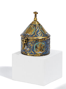 Limoges - Pyxis mit Engeln, 79531-11, Van Ham Kunstauktionen